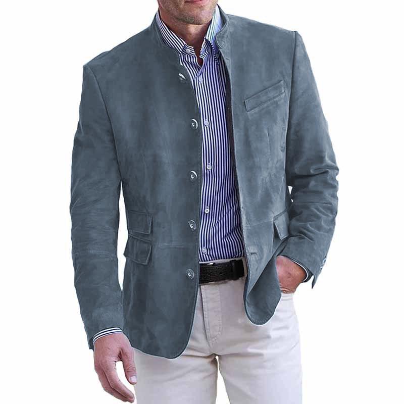 

2024 Autumn Men s Single-Breasted Commuter Casual Suit Jacket S небо синє кольору