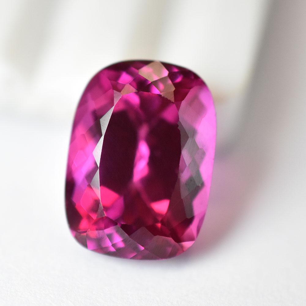 10.90 Ct Natural Pink Sapphire Cushion Cut Certified Flawless Loose Gemstone