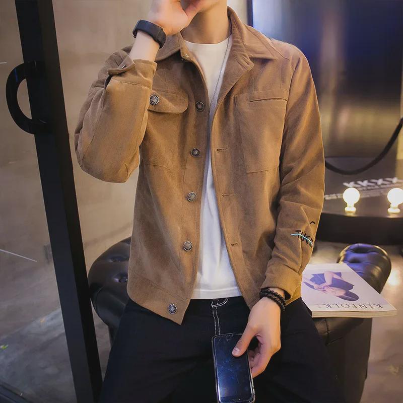 

Модные повседневные куртки для мужчин — японский стиль, большие размеры, тренд осени и зимы 2019 года XX-Large хаки