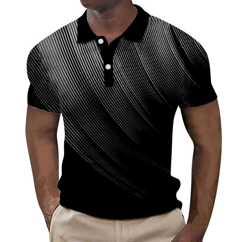 Independence Day 3D Printed Men'S Short Sleeve Polo Shirt Casual Sports Trend Top
