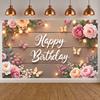 Party Background Floral Design Birthday Party Banner Banner Romantic Floral Background For Party Photography Adult Birthday