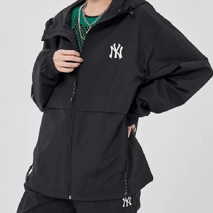 New MLB Jackets Unisex Black 3AWJ01014-50BKS