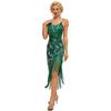 S Gatsby, sequined fringed dress European and American retro Latin dance costume prom party dress