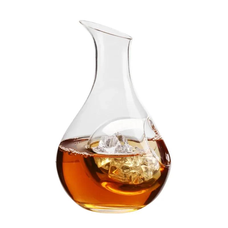 Japan Crystal Ice Flask Glass Wine