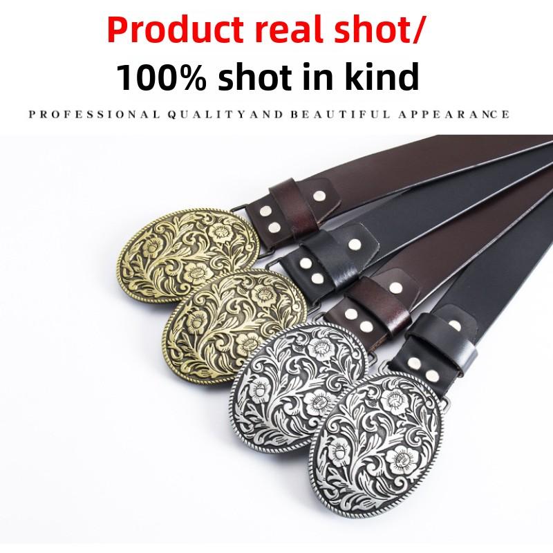 Higan Flower Ancient Official Belt Modegürtel Vollrindledergürtel