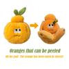 Creative Citrus Mandarin Doll Cute Worm & Orange Plush Toy Soft Fruit Stuffed Toy Gift For Kids Friends Home Decor