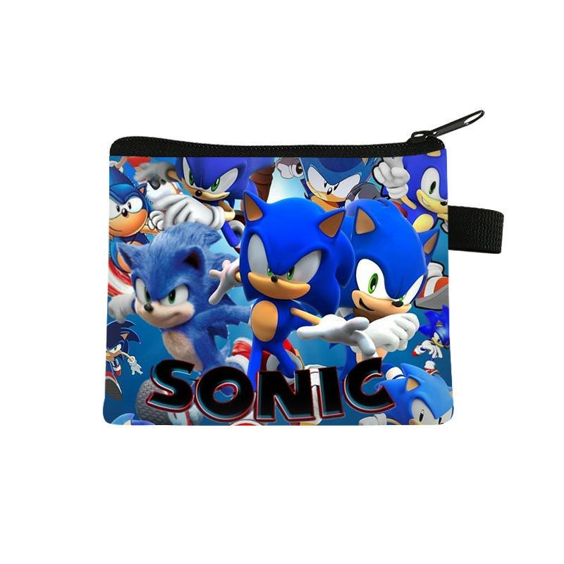 New Sonic Children's Change Bag Mini Bag Key Coin Headphone Bag Cute Cartoon Polyester Wallet