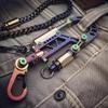 Plastic Pendant Keychain Art Engineering Design Unique Car Jewelry Decors Keychain Bolt Carabiner