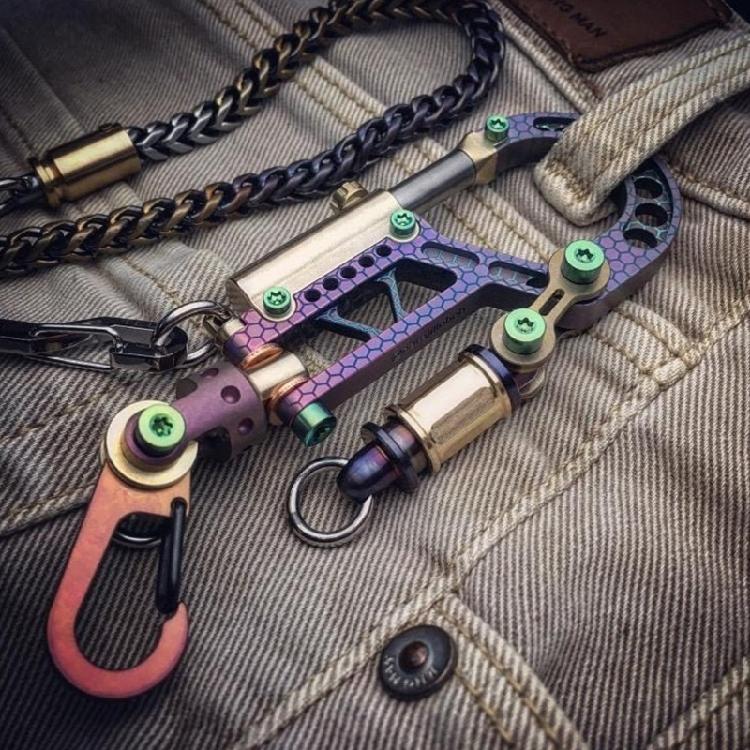 Plastic Pendant Keychain Art Engineering Design Unique Car Jewelry Decors Keychain Bolt Carabiner