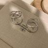 New Personalized And Fashionable Stud Earrings With Circular Loop Wraps Trendy Jewelry Accessories for Women's Gatherings