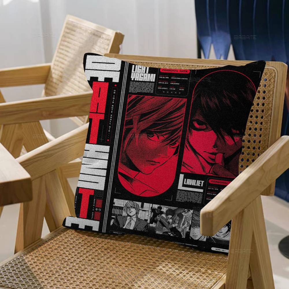 Death Note Anime Pillow Anime Pillow Sofa Bed Head Pillow Cover Cushion Cover 45x45 Cm Fashion