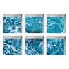 6pcsNew Bath Tub Shower Stickers PVC Decals Applique   Mural Home Decor 