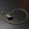 Brass Made Old Can Open Hollow Memorial Photo Box Necklace Pendant Bronze Love Jewelry Box