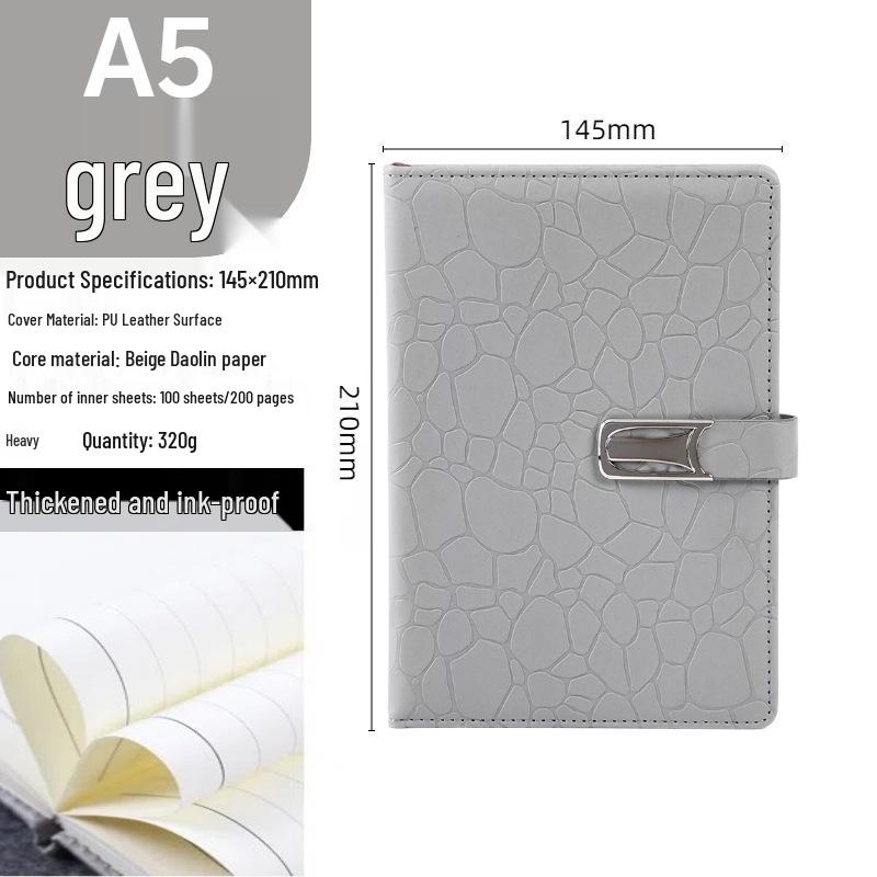 Premium Business Notebook Gift Set: Customizable Simple Work Meeting Diary with Custom Logo Printing.