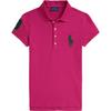Polo Big Pony Besticktes Geripptes Stretch-Netz-Polohemd Kinder Oberteile 313978966-001
