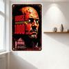 Vintage House of 1000 Corpses Metal Sign Horror Movie Wall Decor with Rusty Texture, Gothic House & Car Illustration for Man Cav