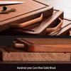 ZISIZ Large Double-Sided Wenge Wood Cutting Board