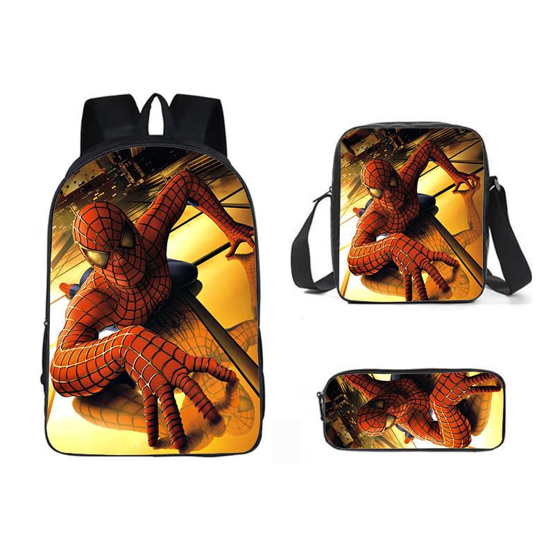 Backpack Piece Three Set Waterresistant Material Kids For