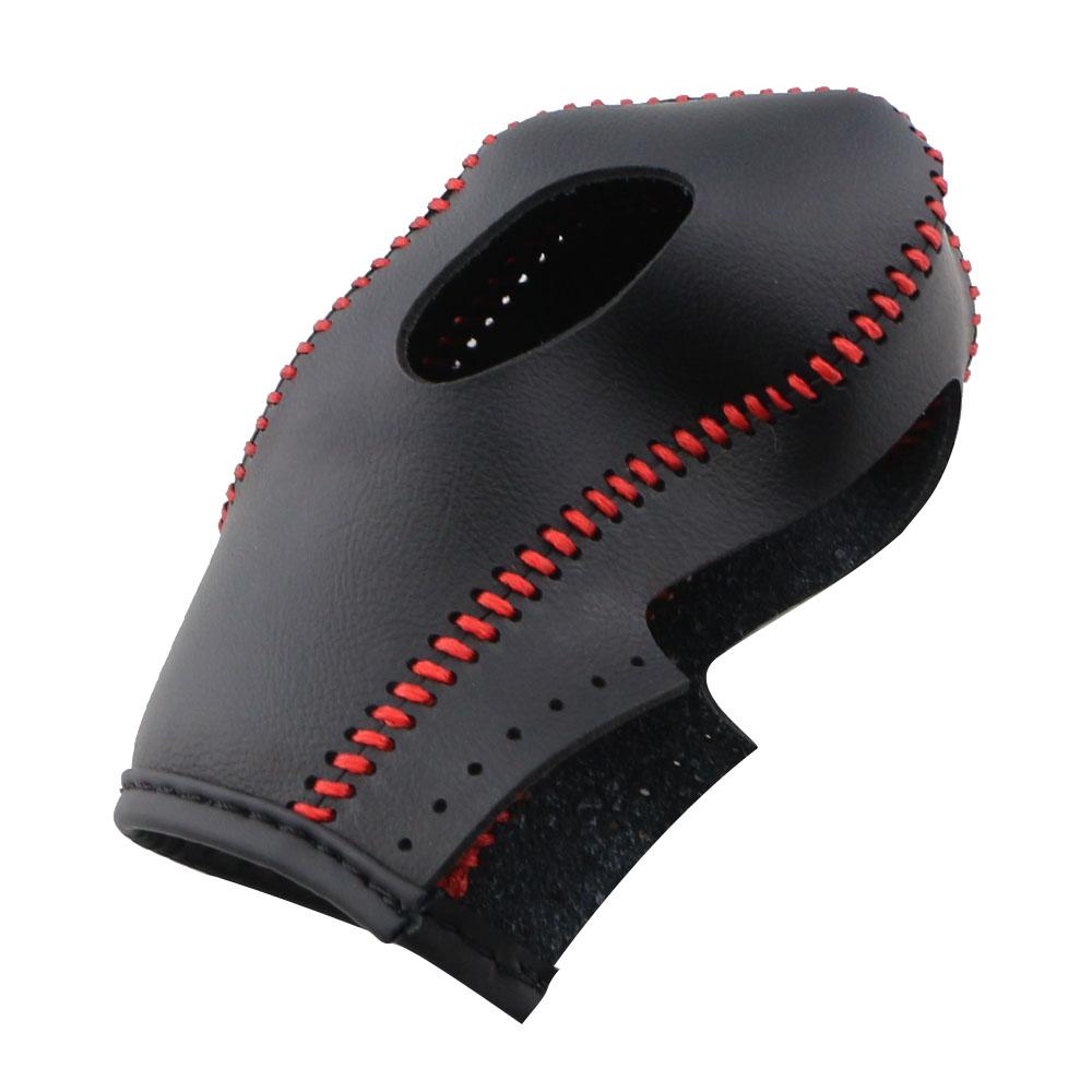 Car Leather Right Hand Drive Gear Shift Knob Cover for Ford EcoSport Escape Fusion C-Max Energi Wagon Fiesta Focus Transit Van