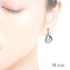 Miwaki Earrings for Open Simple Made In M2405 Pink Gold Women, Heart, Accessories, Japan, Hypoallergenic, Screw-on, M,