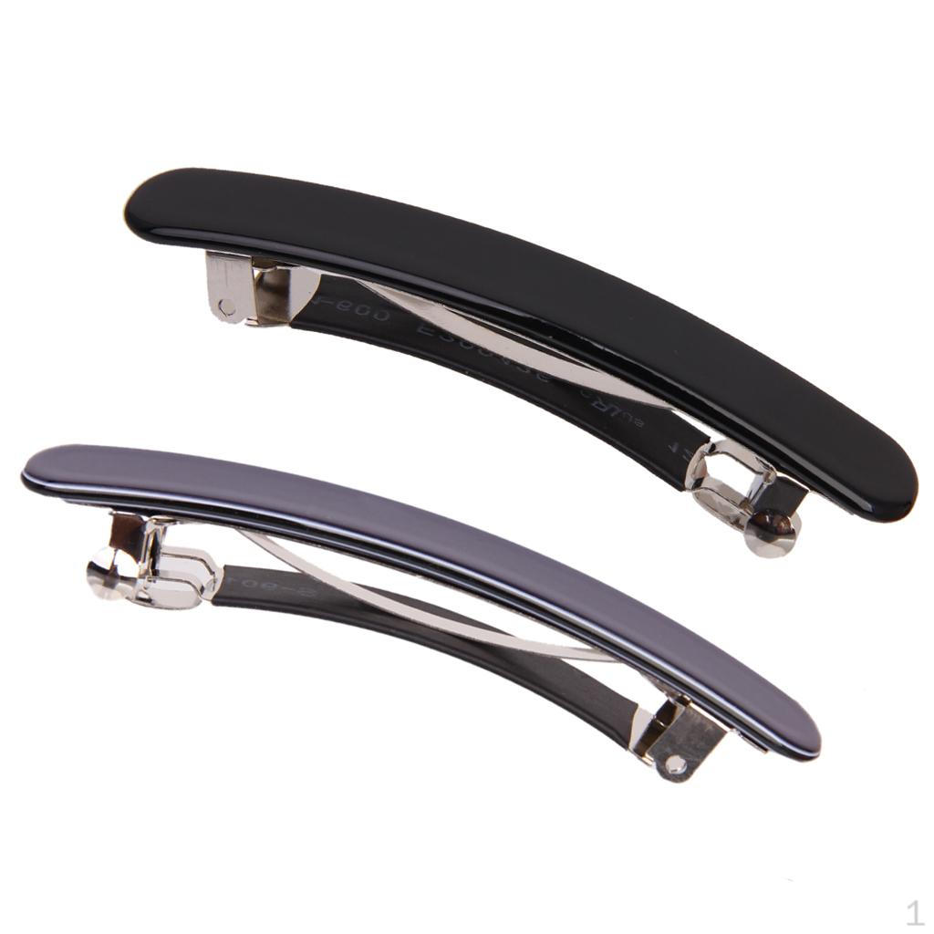 2 Pieces Women Acrylic Hair Clip Barrette Ponytail Hairpin Accessory