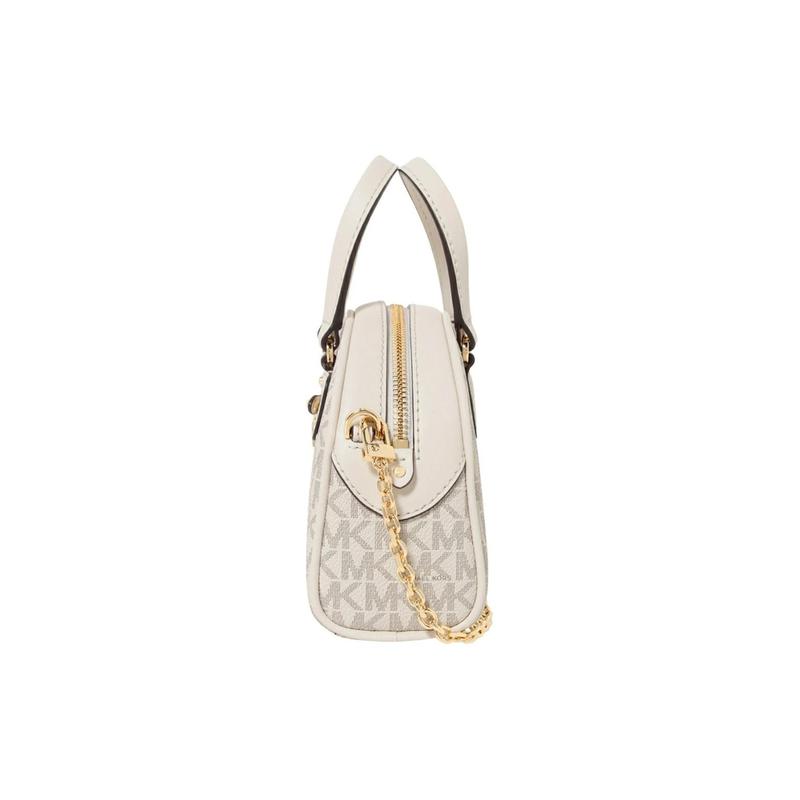 Michael Kors Handbag Williamsburg Classic Presbyopic Logo Chain Zipper Closure with Leather Trim Shell Bag Hand-held Shoulder Crossbody Bag Women's