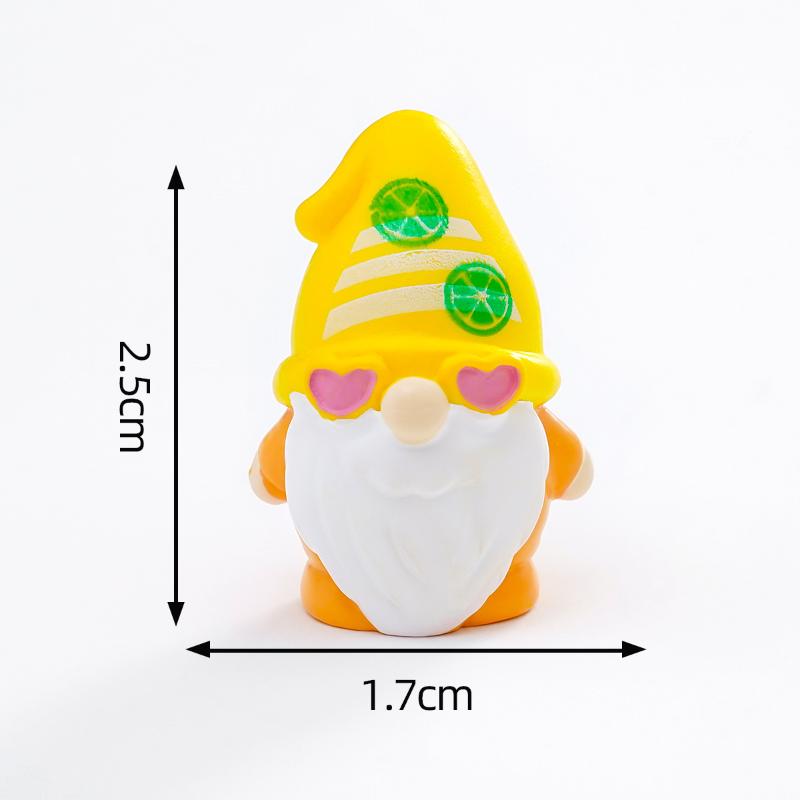 5Pcs Multicolor Mini Gnome Figurines Resin Micro Landscape Garden Elf Painted Home Decoration Desktop Easter Decora