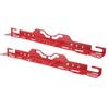 2 Set Wheel Alignment Tool Alloy Steel Camber Alignment Plates with 2 Measuring Tapes Universal for Automotive Red