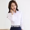 Women's Professional Long-Sleeve White Shirt for Autumn/Winter 2024