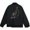Puma Bz Cc Woven Padded Jacket Animal Print Zip Long Sleeve Jacket Unisex Jacket Black 625541-01