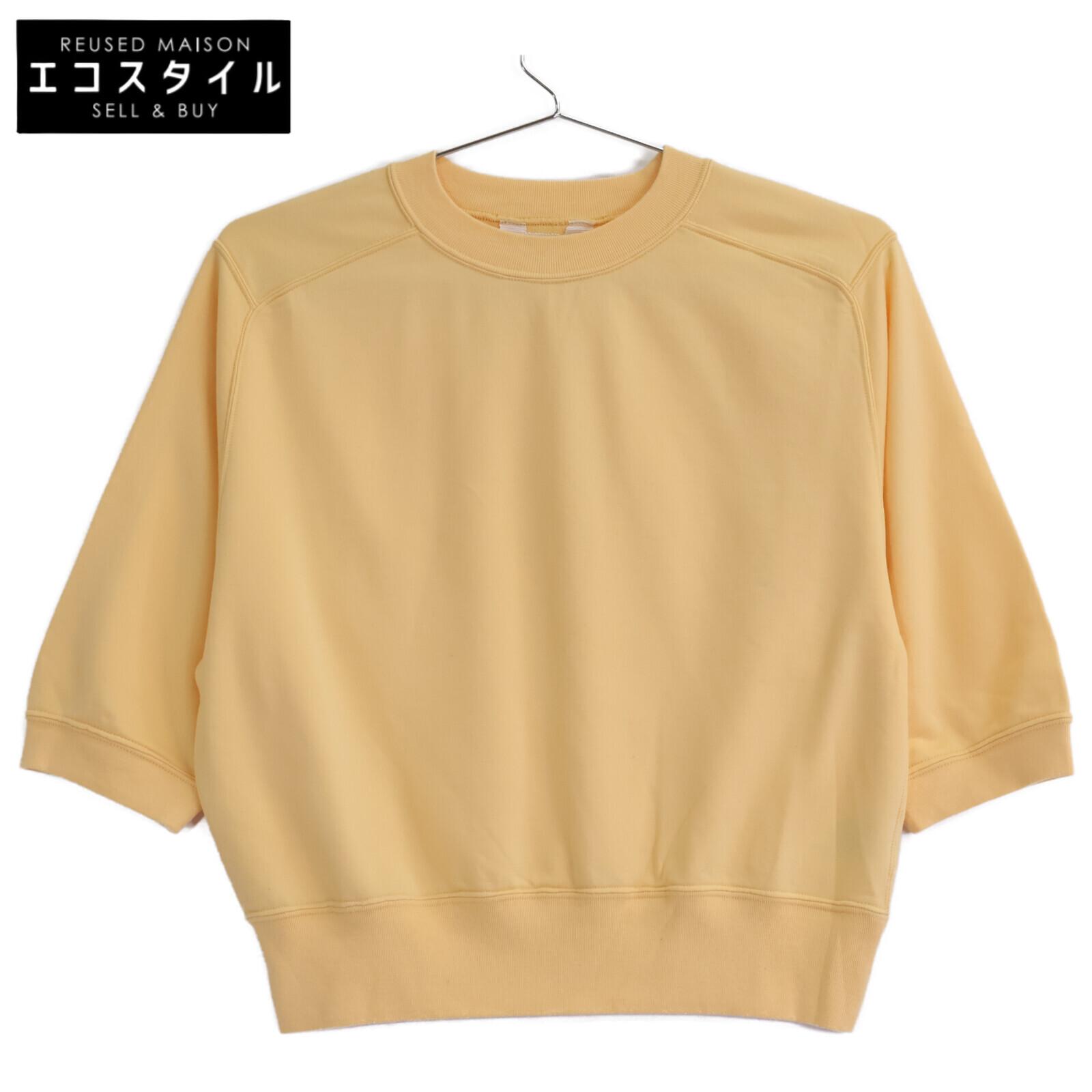 

AURALEE [Эксклюзив для Ron Herman] 24 Нержавеющая сталь Желтый Эластичный Трикотаж высокой плотности Свитшот с коротким рукавом топы 1 желтыйБ/у