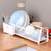 Detachable Kitchen Dish Rack Wooden Handle Kitchen Organizer Dish Drying Drain Rack  Household