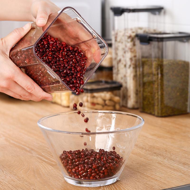 Kitchen Food-Grade Transparent Plastic Sealed Pickle and Grain Storage Jar
