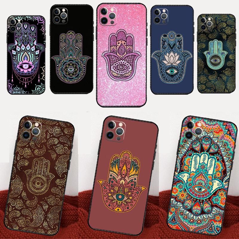 Hamsa Hand Of Fatima Art For Xiaomi Redmi Note 14 Pro 12 11 9 10 13 15 Pro Plus Case For Redmi 15 10C 12C 13C 14C 15C