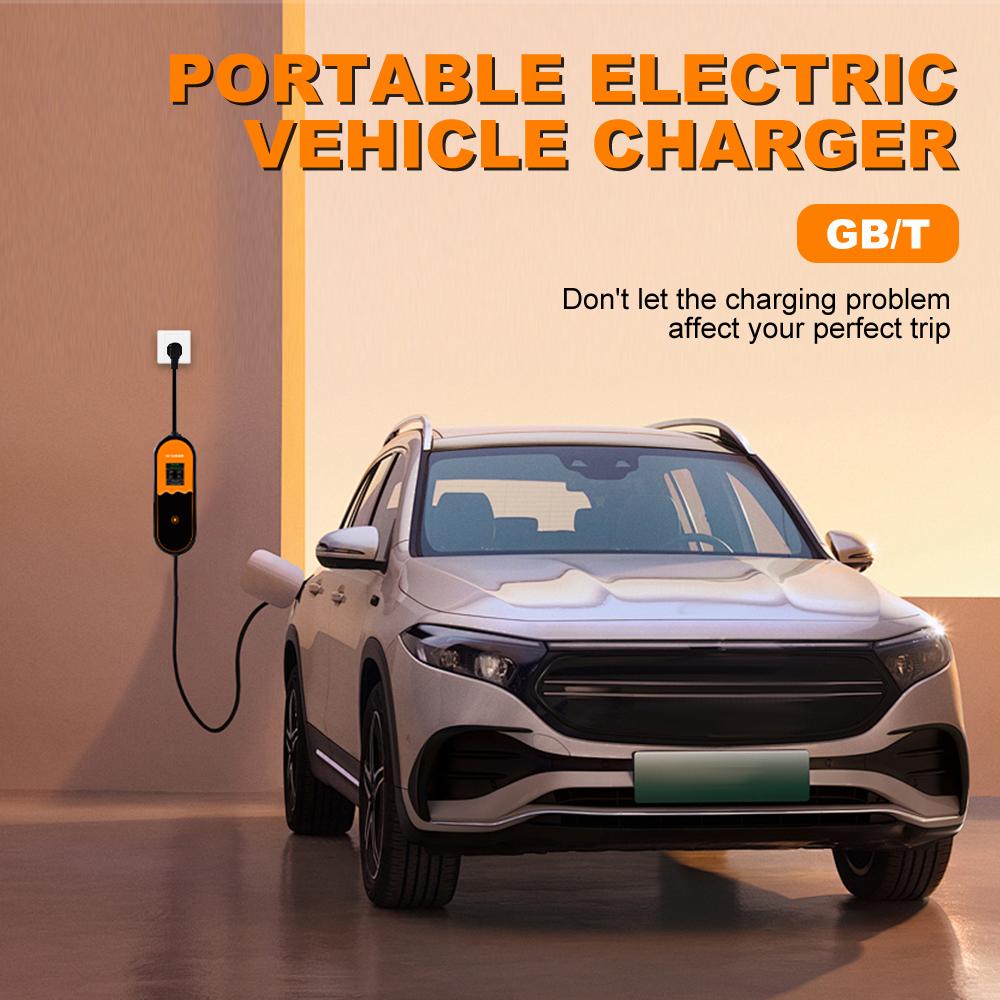 JDMEX 32A 7KW GBT EV Portable Charger 3.5KW 16A 1Phase GBT EVSE Charging Box Type2 11KW 16A 3Phase Car Charger for Electric Car