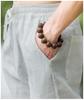 Men's Retro Chinese Style Linen Summer Trousers - Loose, Thin, Straight Casual Pants.