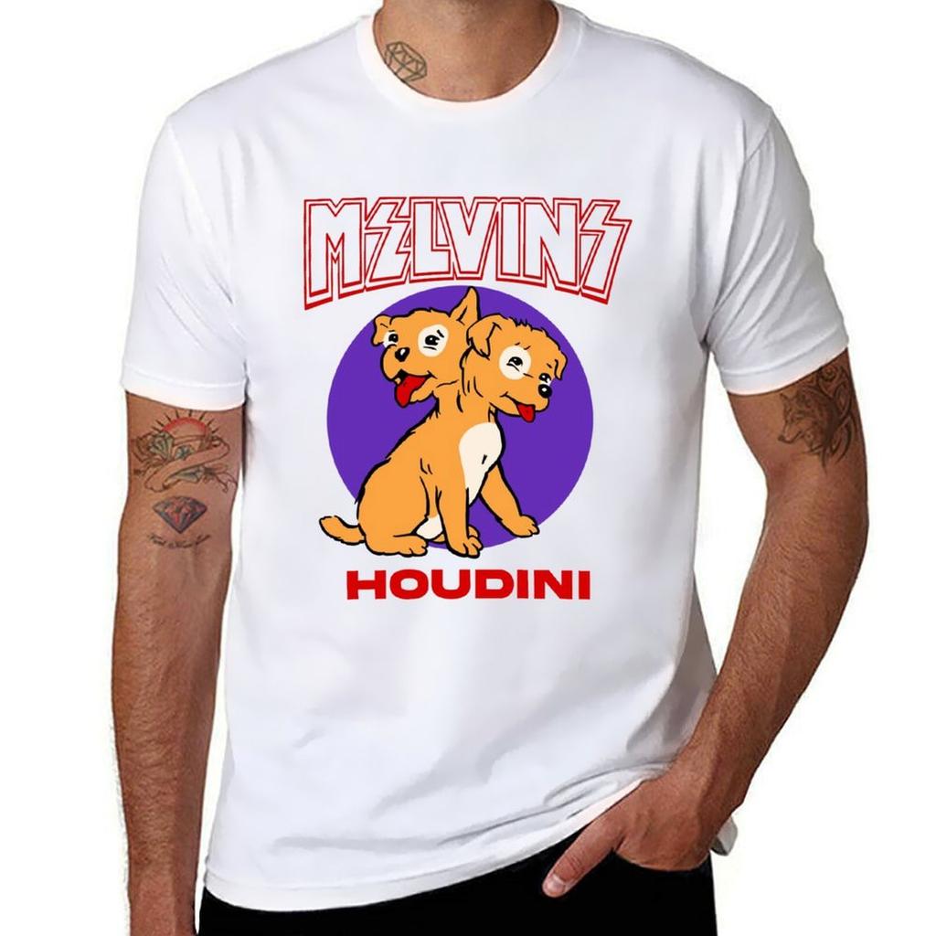 Melvins Houdini Twoheaded Puppy Tshirt Large Size Breathable Tee Tshirt