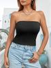 Women's Strapless Tube Top Stretchy Y2K Clubwear Basic Cami