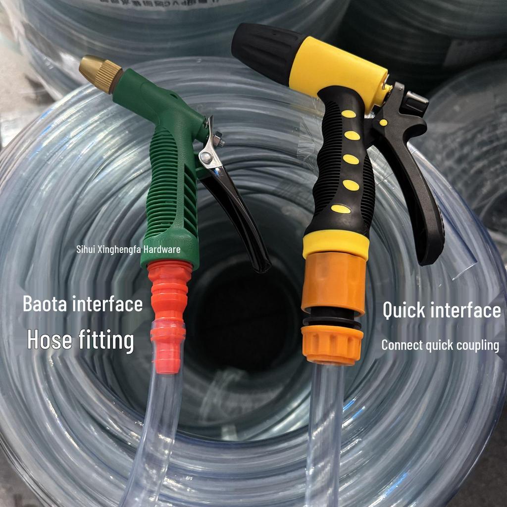 Versatile Water Spray Nozzle: Car Wash, Garden Watering, Vegetable Spraying, Floor & Balcony Cleaning with Soft Hose Connector