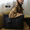 Nylon Bag for Women, Large Capacity, with Pouch, Large Bag, Travel Bag, Mother's Bag, A4, Business Trip, Large, Multiple Storage, Nylon, Work Bag,