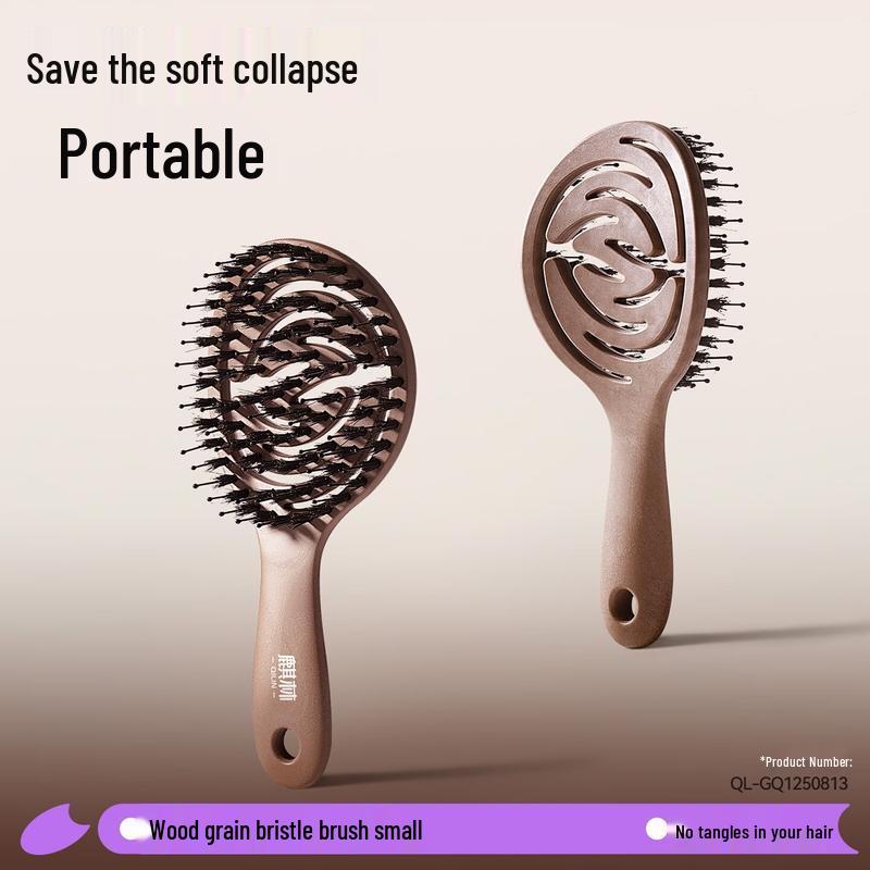 HANDUNYOU Boar Bristle Volumizing & Detangling Hair Comb