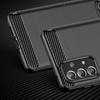 Carbon Case Flexible Case Cover Samsung Galaxy A73 Black