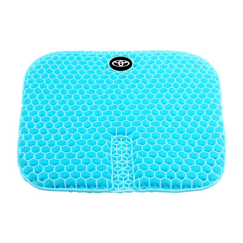 

Милая гелевая накладка на сиденье в виде пчелиных сот, совместимая с Toyota, универсальная, дышащая, подушка TPE для длительного сидения. 42x40x3cm небесно-голубой