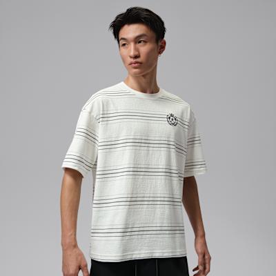 Jordan T Shirts Men s White/Black Crew Neck M