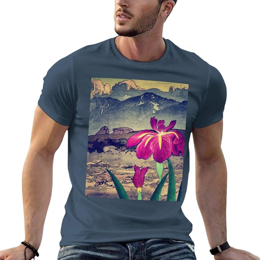 Evening Hues At Jiksa Nature Landscape Tshirt Casual Graphic Print Tee