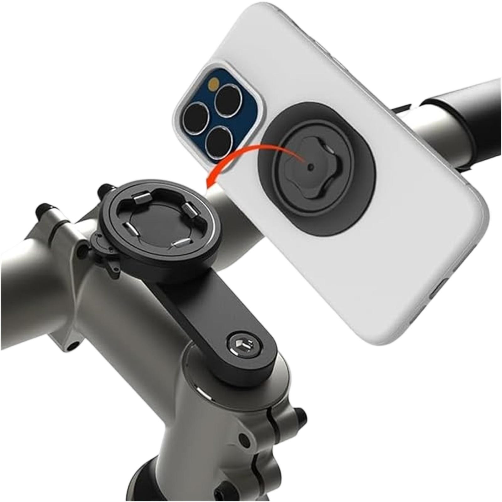 

Adjustable Cycling Phone Holder – Aluminum Alloy - Mobile Stand for Navigation & Bike Riding One Size чёрный