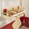Adjustable Divider Wall Mounted Spice Organizer Hanging Bathroom Stand  Condiment