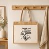 Sac cabas - PLANETEE - J'peux pas minimaliste - Toile de jute et coton - 21 L (43×33×21 cm) - Anses 65 cm