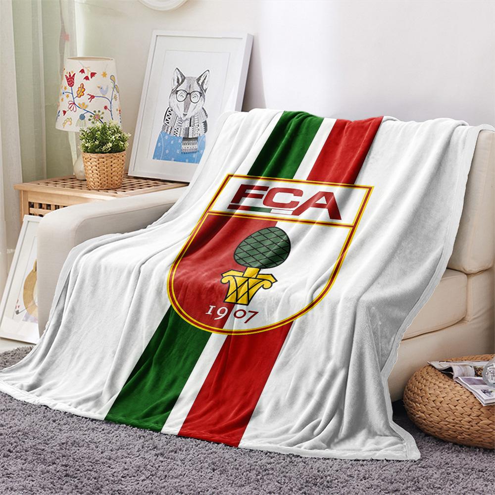 FC Augsburg Flannel Blanket, High quality Comfortable for All Seasons, Home Decor, Warmth and Comfort