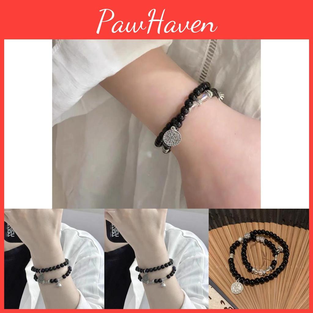 Vintage Double Layer Bracelet Stylish Alloy Jewelry For Men And Women
